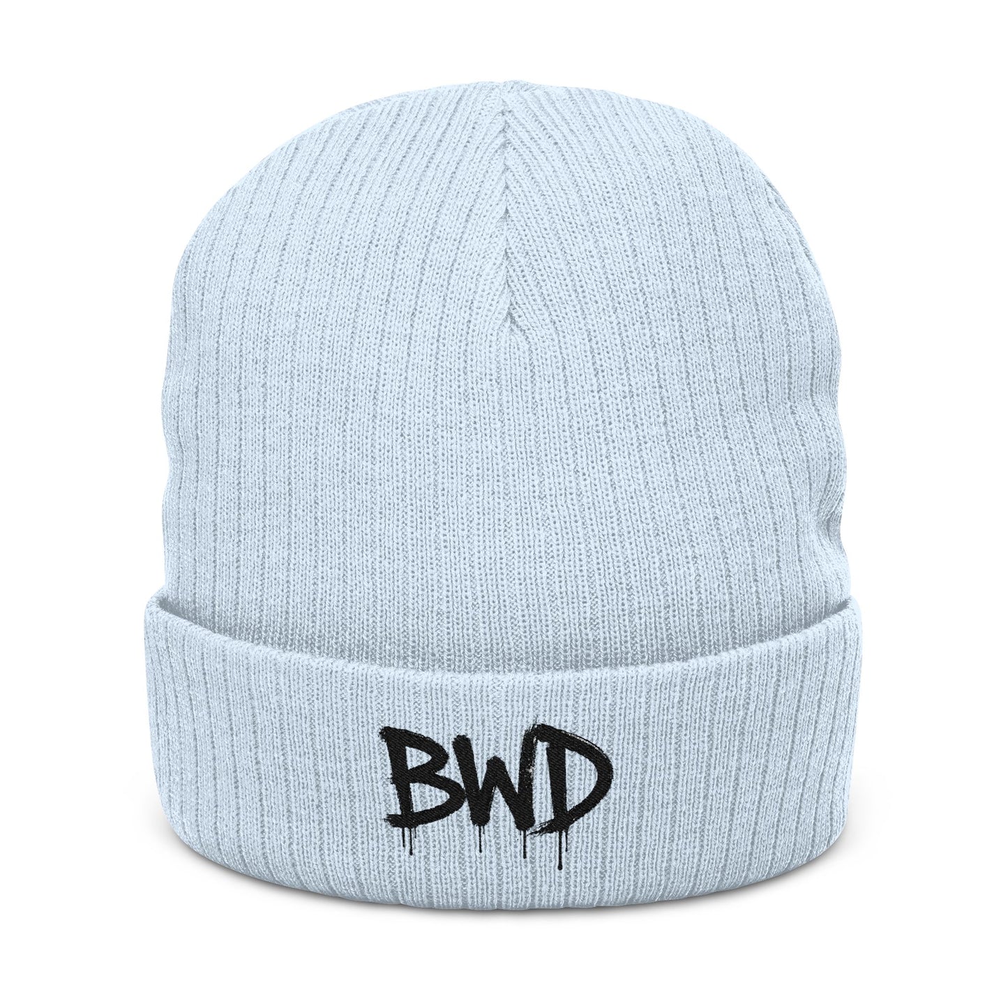 BWD - Embroidered Ribbed Knit Beanie