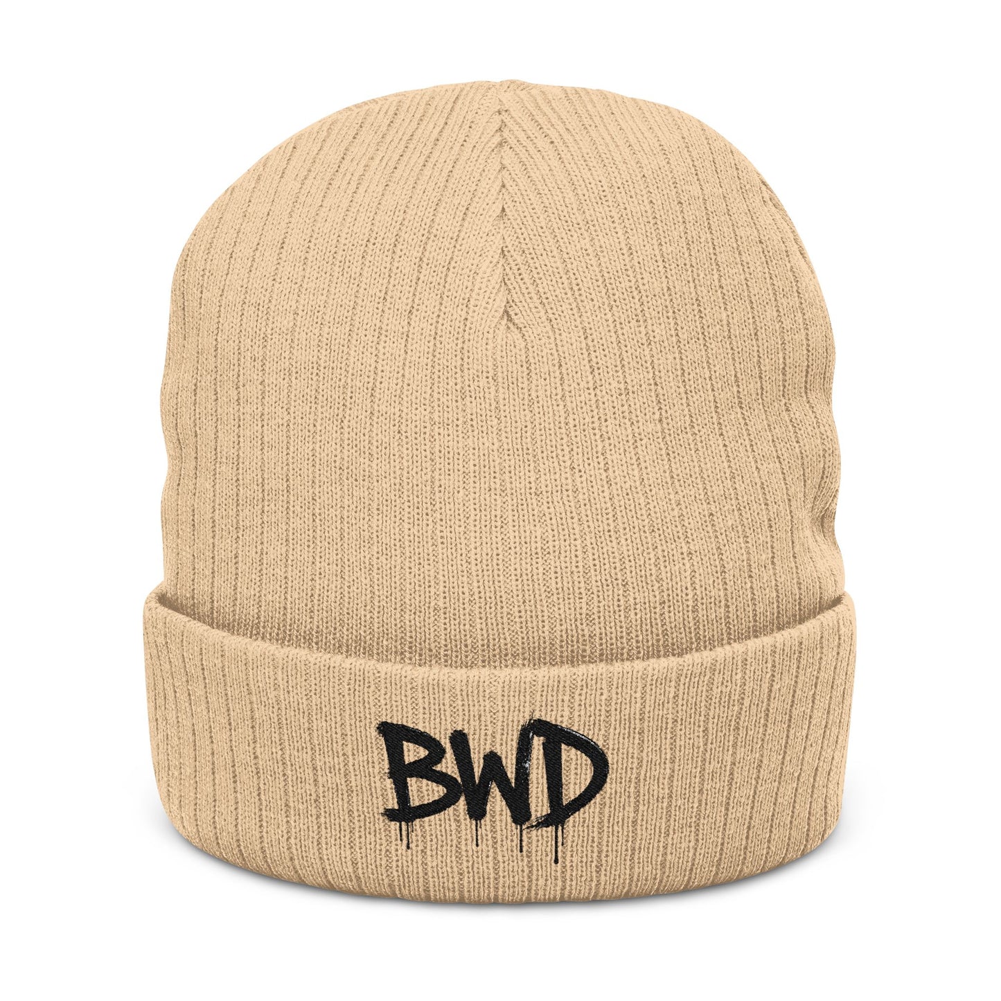 BWD - Embroidered Ribbed Knit Beanie
