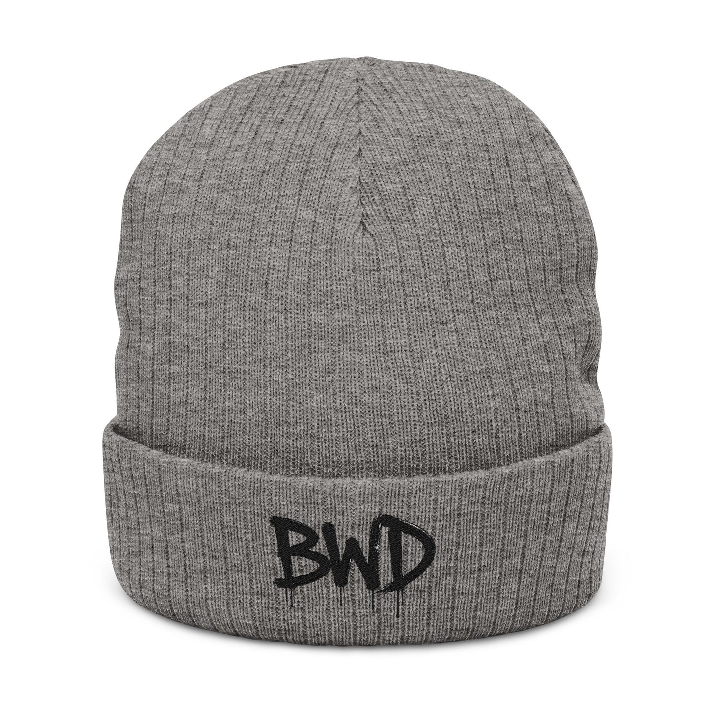 BWD - Embroidered Ribbed Knit Beanie