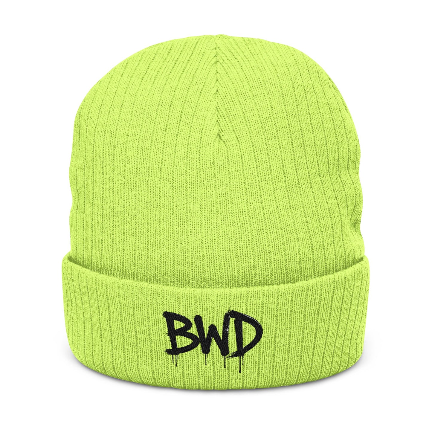 BWD - Embroidered Ribbed Knit Beanie