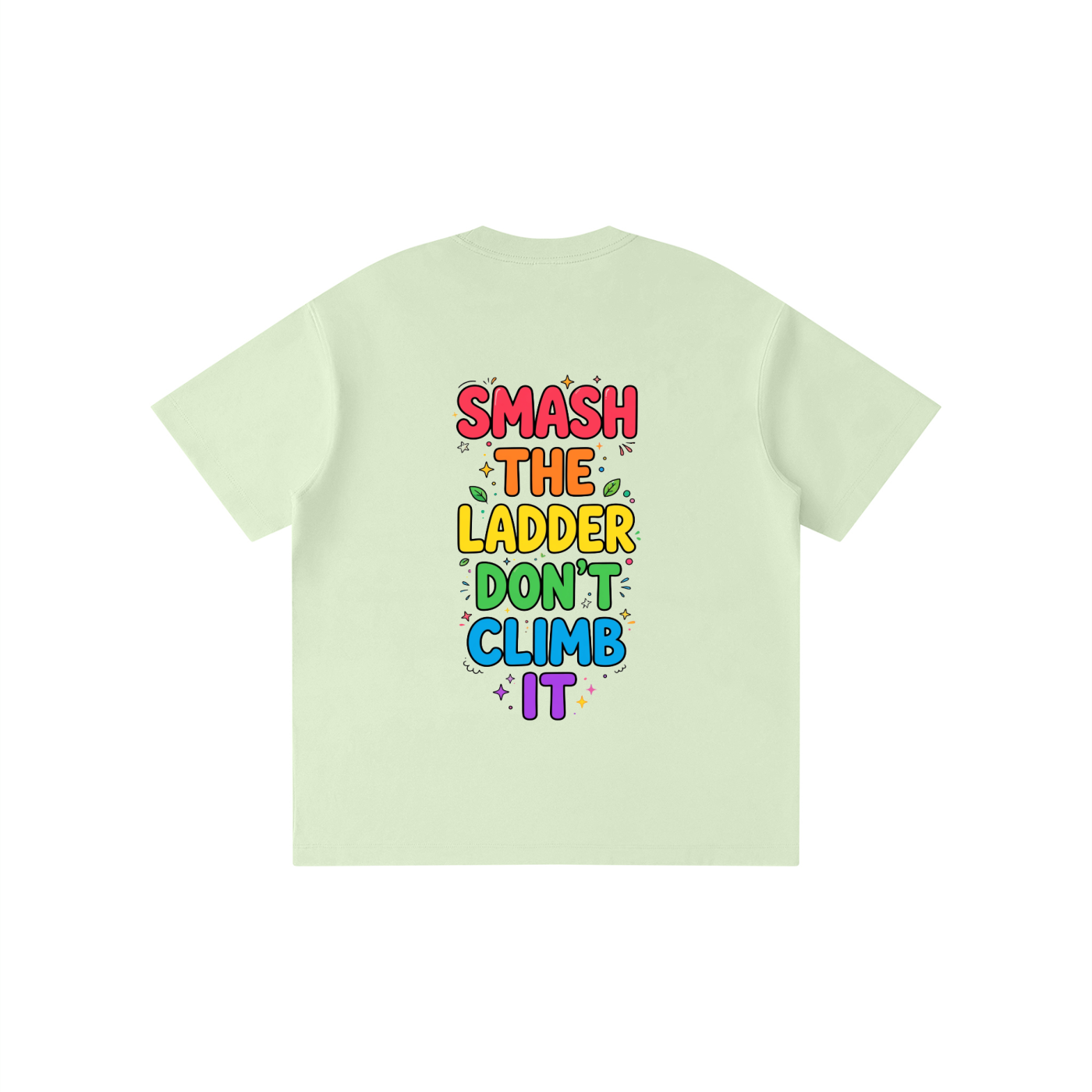 BWD | SMASH THE LADDER RAINBOW STACK  Kids Crewneck Tee