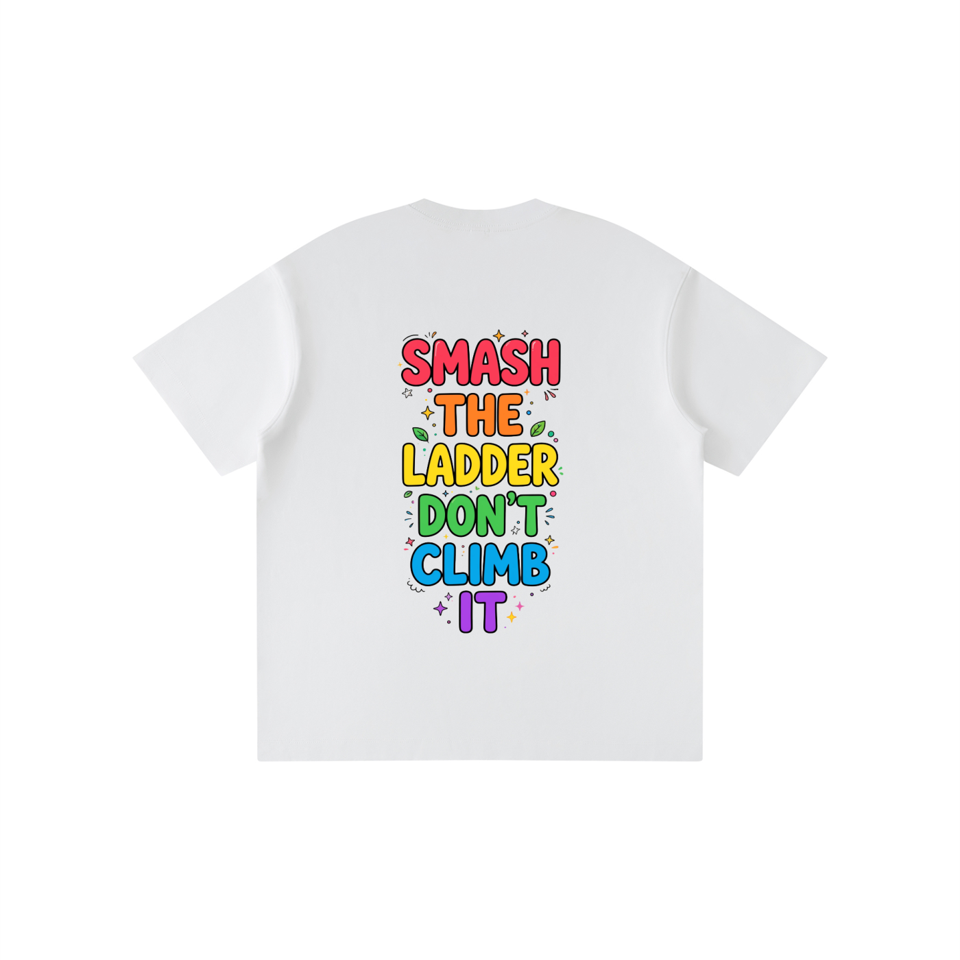 BWD | SMASH THE LADDER RAINBOW STACK  Kids Crewneck Tee