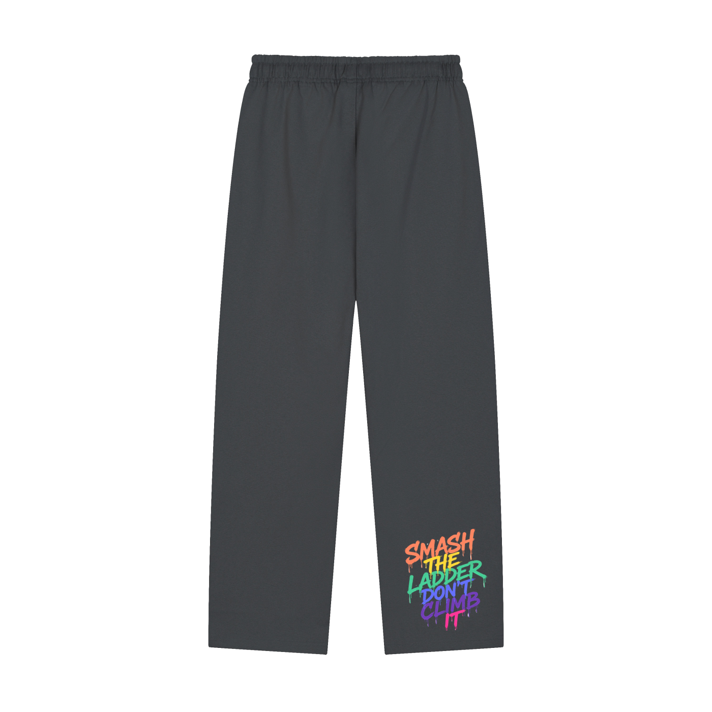 Solid Color Straight-Leg Sweatpants
