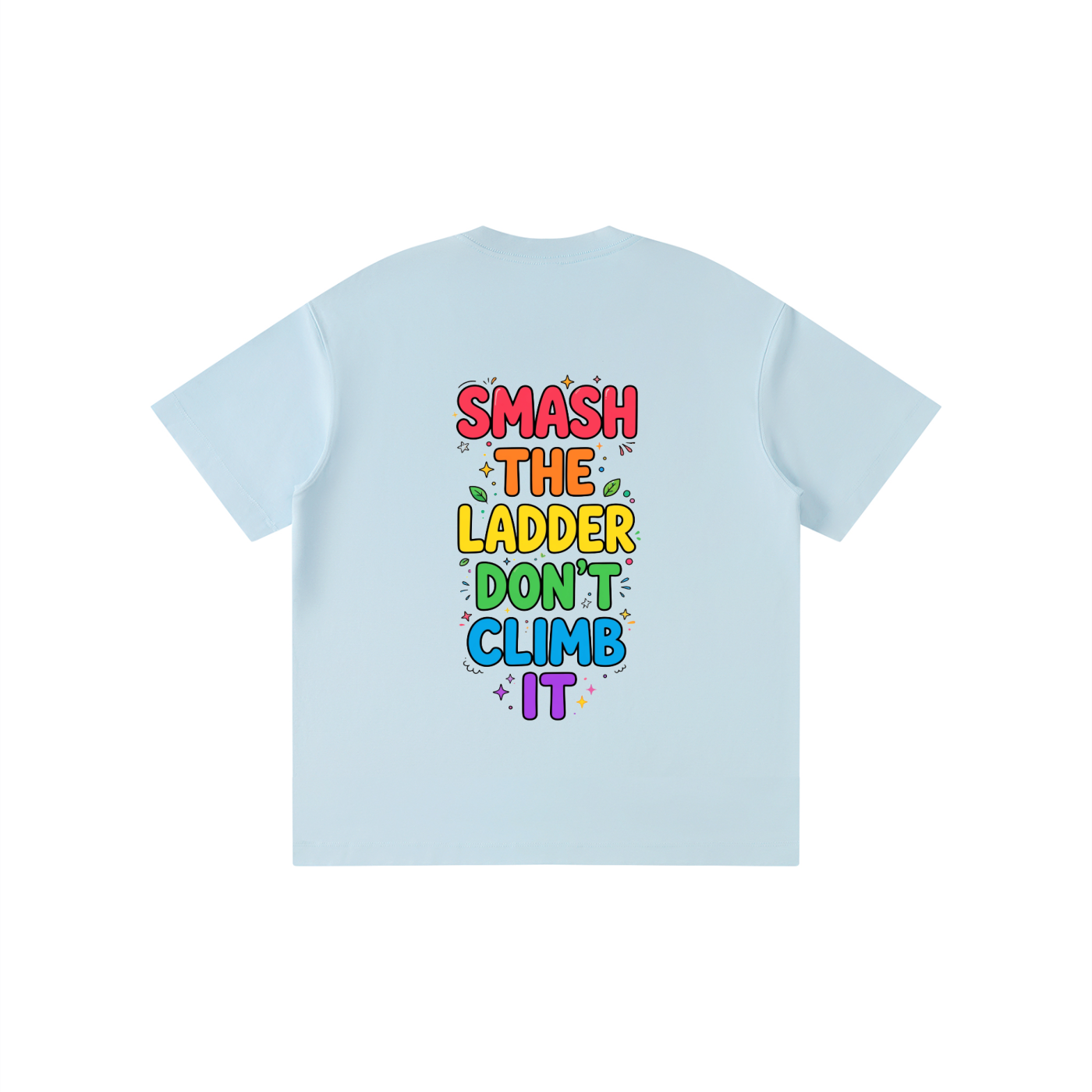 BWD | SMASH THE LADDER RAINBOW STACK  Kids Crewneck Tee